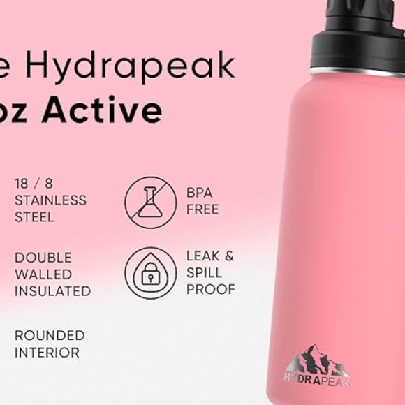 HYDRAPEAK pink bottle NWOT - Picture 3 of 12